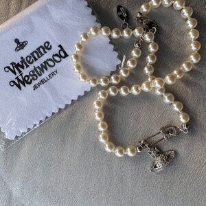 Vivienne Westwood Silver Mini Bas Relief Choker